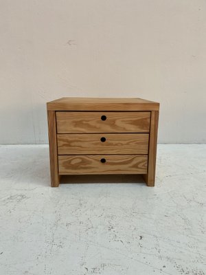 Pine Chest of Drawers or Bedside Table by Ate Van Apeldoorn for Houtwerk Hattem, 1970s-QVY-1800246