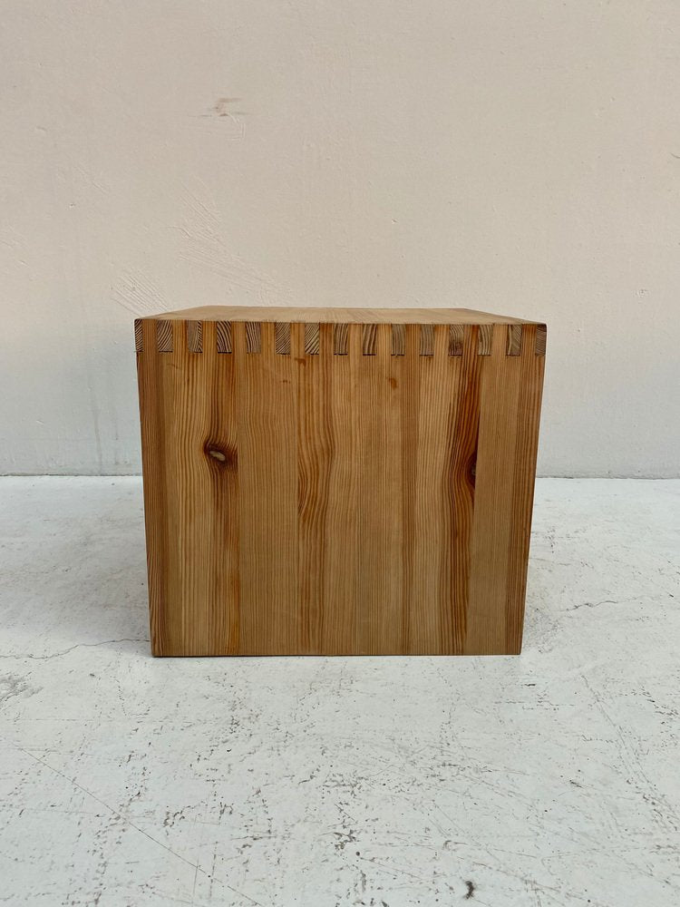 Pine Chest of Drawers or Bedside Table by Ate Van Apeldoorn for Houtwerk Hattem, 1970s