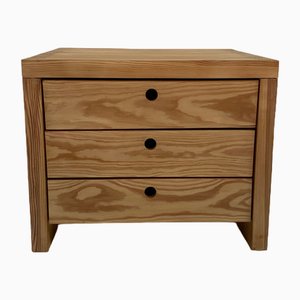 Pine Chest of Drawers or Bedside Table by Ate Van Apeldoorn for Houtwerk Hattem, 1970s-QVY-1800246