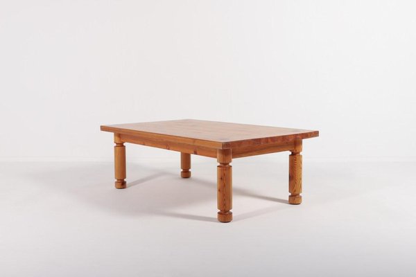 Pine Coffee Table by Sven Larsson, Sweden, 1960s-KMC-961615