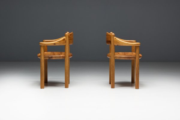 Pine Dining Armchairs by Rainer Daumiller for Hirtshals Sawværk, Denmark, 1970s-GW-2032124