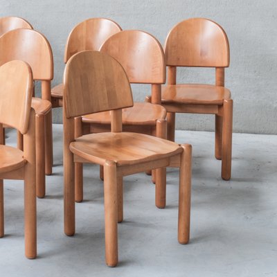 Pine Dining Chairs attributed to Rainer Daumiller, 1970s, Set of 8-JRP-1445196