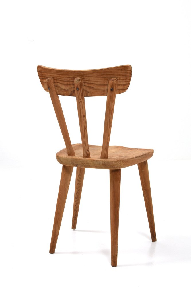 Pine Dining Chairs by Göran Malmvall for Svensk Fur, Set of 4