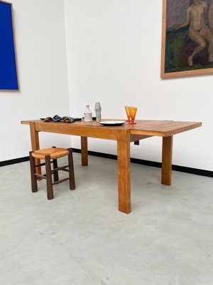 Pine Dining Table from Maison Regain, 1970s-LCU-2024741