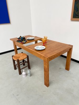 Pine Dining Table from Maison Regain, 1970s-LCU-2024741