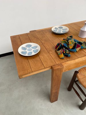 Pine Dining Table from Maison Regain, 1970s-LCU-2024741