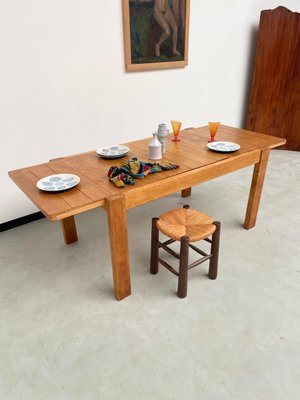 Pine Dining Table from Maison Regain, 1970s-LCU-2024741