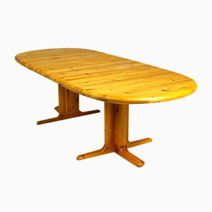 Pine Extendable Dining Table from Rubby, Denmark, 1980s-CW-2040964