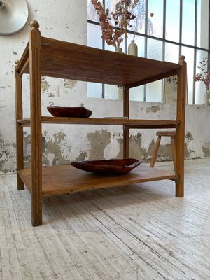 Pine & Oak Draper Console Table, 1950s-LCU-2024744