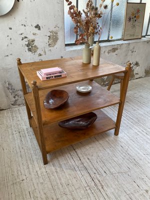 Pine & Oak Draper Console Table, 1950s-LCU-2024744