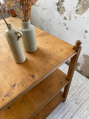 Pine & Oak Draper Console Table, 1950s-LCU-2024744