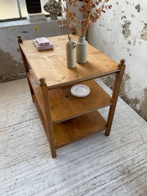 Pine & Oak Draper Console Table, 1950s-LCU-2024744