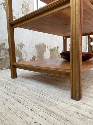 Pine & Oak Draper Console Table, 1950s-LCU-2024744