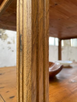 Pine & Oak Draper Console Table, 1950s-LCU-2024744