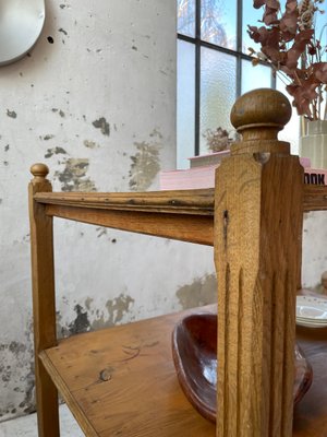 Pine & Oak Draper Console Table, 1950s-LCU-2024744