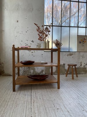 Pine & Oak Draper Console Table, 1950s-LCU-2024744