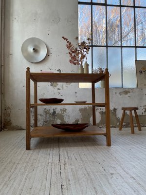 Pine & Oak Draper Console Table, 1950s-LCU-2024744