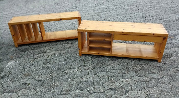 Pine Storage Benches by Aksel Kjersgaard, 1960s, Set of 2-GJF-1749955