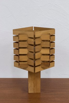 Pine Table Lamp in the style of Lindroos, 1960s-KO-1771493