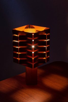 Pine Table Lamp in the style of Lindroos, 1960s-KO-1771493