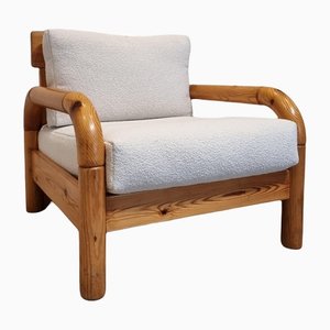 Pine & Teddy Fabric Easy Chair by Rainer Daumiller-GNW-1183025