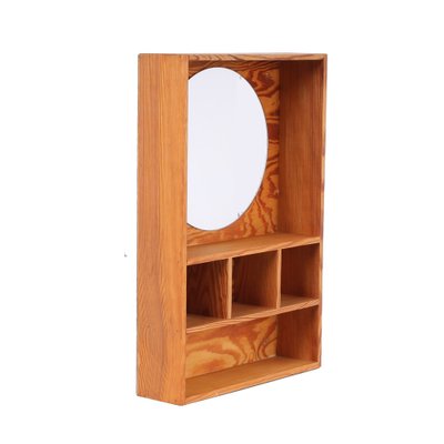 Pine Vanity Mirror Wall Console by Ate Van Apeldoorn for Houtwerk Hattem, 1960s-XT-1357494