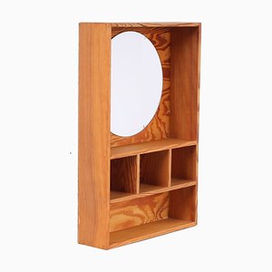 Pine Vanity Mirror Wall Console by Ate Van Apeldoorn for Houtwerk Hattem, 1960s-XT-1357494