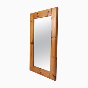 Pine Wall Mirror by Aksel Kjersgaard, Denmark, 1970s-HJB-1362385