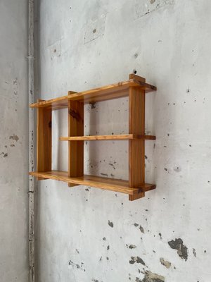 Pine Wall Shelf in the Style of Maison Regain-LCU-991792