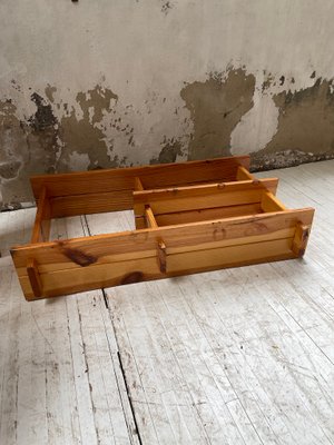 Pine Wall Shelf in the Style of Maison Regain-LCU-991792