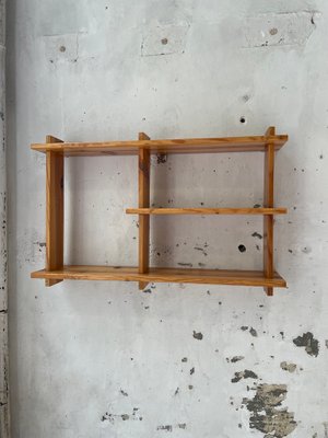 Pine Wall Shelf in the Style of Maison Regain-LCU-991792