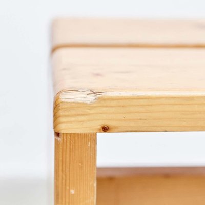 Pine Wood Stool by Charlotte Perriand for Les Arcs-WM-1319209