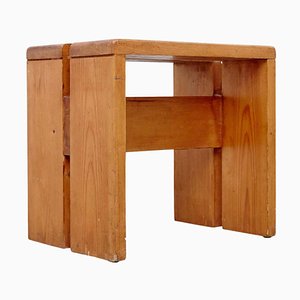 Pine Wood Stool by Charlotte Perriand for Les Arcs-WM-1287976