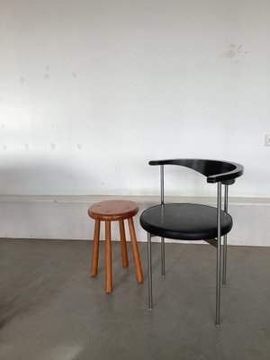 Pine Wooden Stool, 1960s-SU-1728807