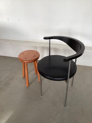 Pine Wooden Stool, 1960s-SU-1728807