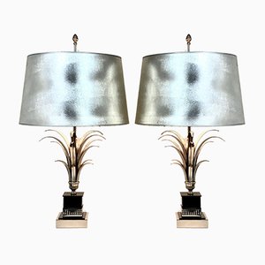 Pineapple Leaf Table Lamps from Boulanger, 1970s, Set of 2-WZZ-843504