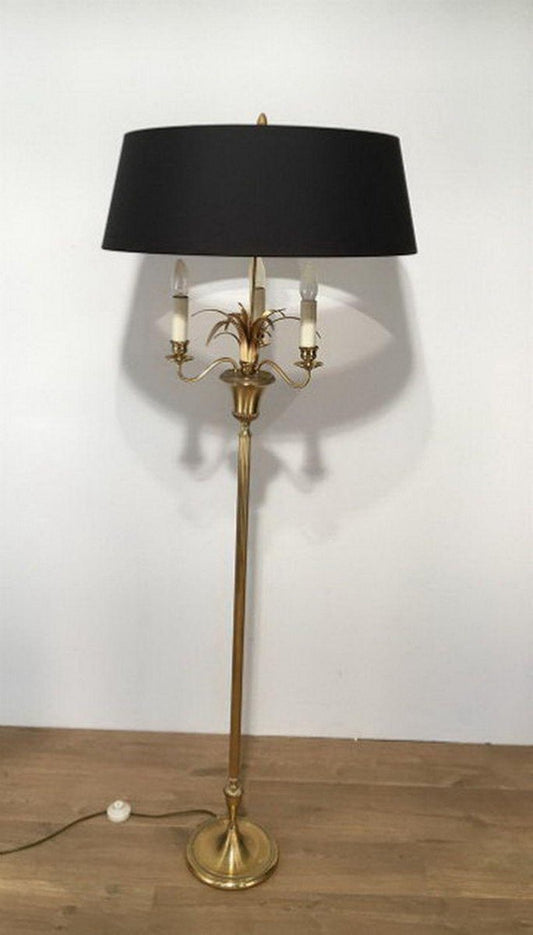 Pineapple Parquet Floor Lamp, 1960s