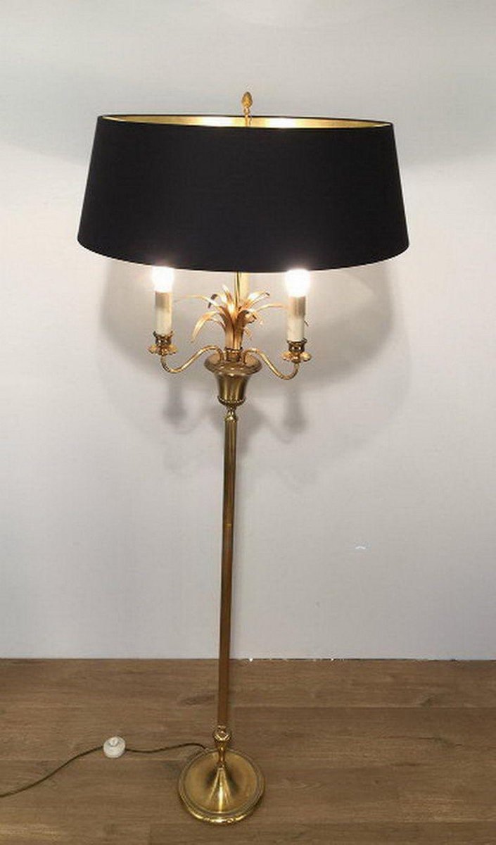 Pineapple Parquet Floor Lamp, 1960s