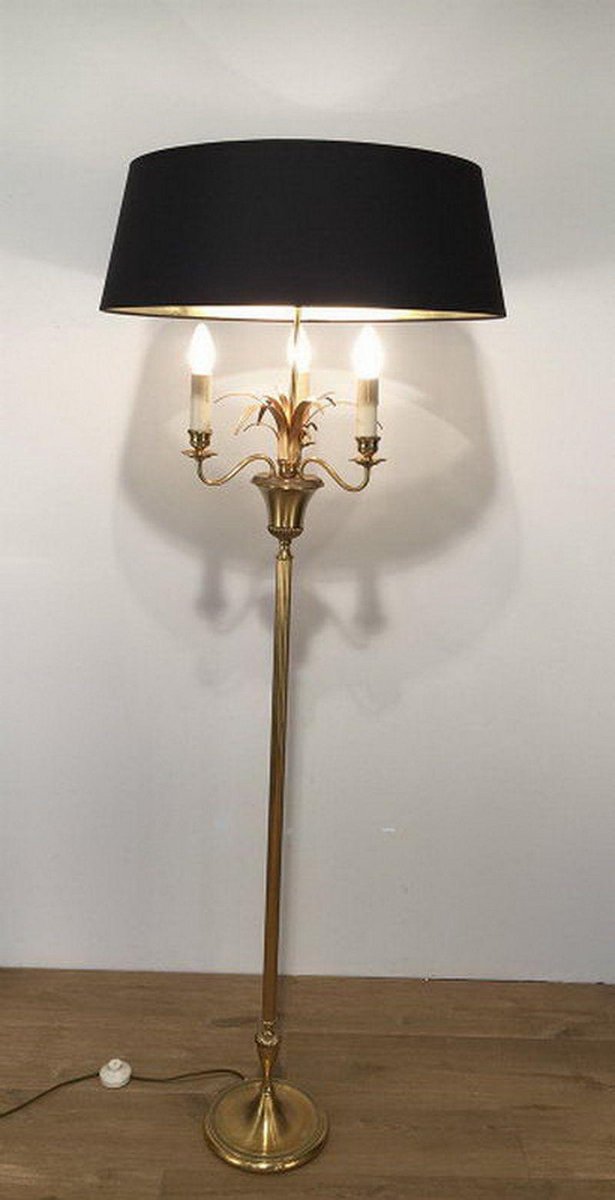 Pineapple Parquet Floor Lamp, 1960s