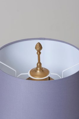 Pineapple Table Lamp in Brass and Chrome from Maison Jansen, 1970s-VLZ-631922