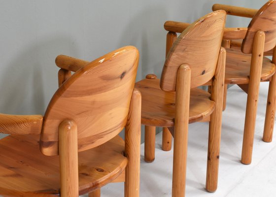 Pinewood Dining Chairs by Rainer Daumiller for Hirtshals, Denmark, 1970s, Set of 4-TE-1342476