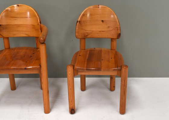 Pinewood Dining Chairs by Rainer Daumiller for Hirtshals, Denmark, 1970s, Set of 4-TE-1342476