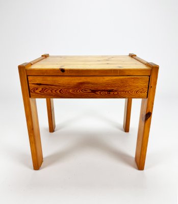 Pinewood Side Table, 1970s-RMX-1447238