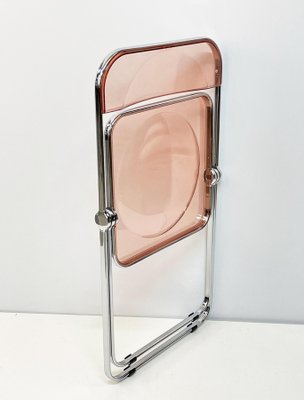 Pink Acrylic Glass Folding Chair by Giancarlo Piretti for Anonima Castelli, 1970s-JDR-1125401