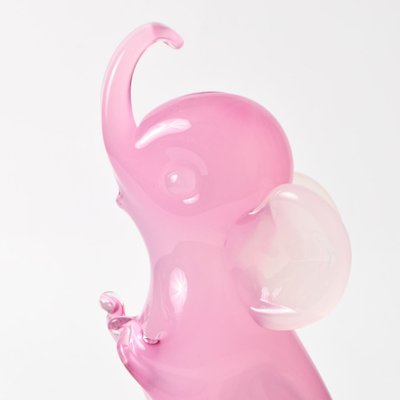 Pink Alabastro Glass Elephant Figurine attributed to Archimede Seguso, 1950s-IXK-1413898