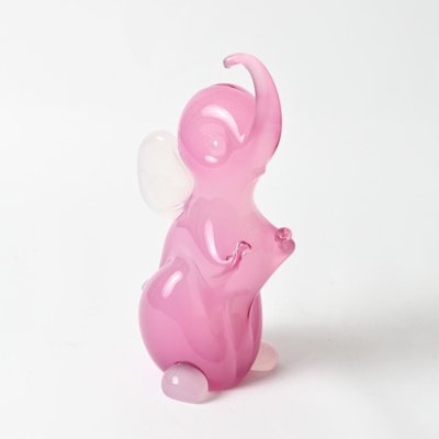 Pink Alabastro Glass Elephant Figurine attributed to Archimede Seguso, 1950s-IXK-1413898