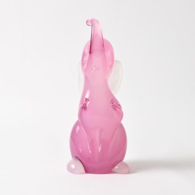 Pink Alabastro Glass Elephant Figurine attributed to Archimede Seguso, 1950s-IXK-1413898