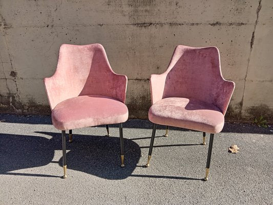 Pink Armchairs, 1950s, Set of 2-UUF-1822135