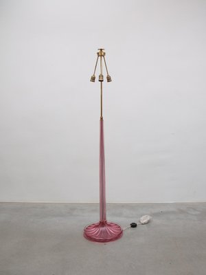 Pink Art Glass Floor Lamp by Barovier E Toso, Italy, 1956-KL-1791128