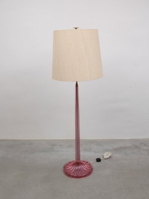 Pink Art Glass Floor Lamp by Barovier E Toso, Italy, 1956-KL-1791128